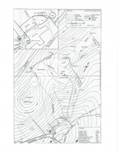 Cummington Arunah Hill Map