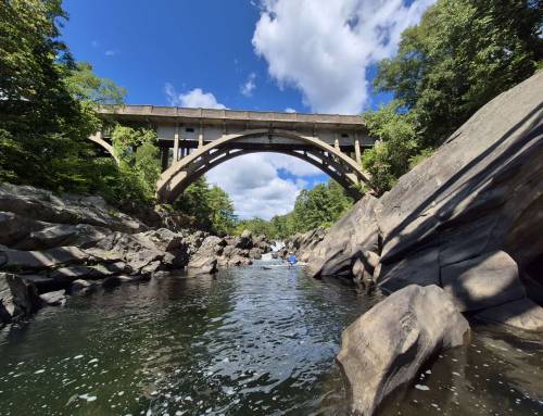 Bridge Street Bridge and Paddling the Westfield River at Woronoco