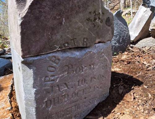 Moving the Robert Cross Gravestone